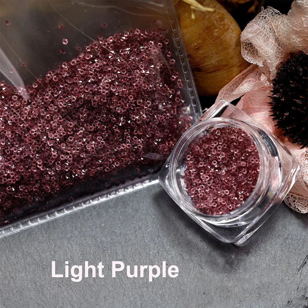 1440pcs/bag 1.2mm Wholesale Mini Pixie стразы Non Hotfix Rhinestone Micro Crystal Zircon Nail Art Rhinestones Decoration