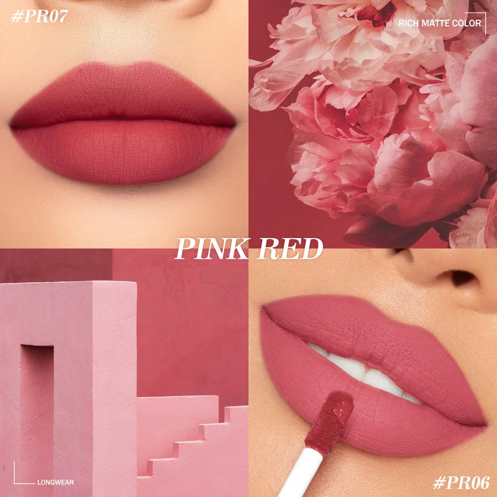 Velvet Matte Lipstick Ultra Pigmented Long Lasting Waterproof Lip Gloss Smudge Proof Non Sticky Hydrating Lip Stain