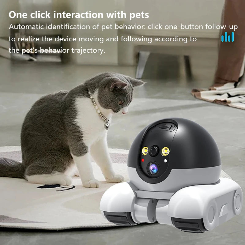1080P Pet Tracking WIFI Camera Home Security Protection Surveillance Camera Mobile APP Remote Control Baby Pet Monitor Robot Cam