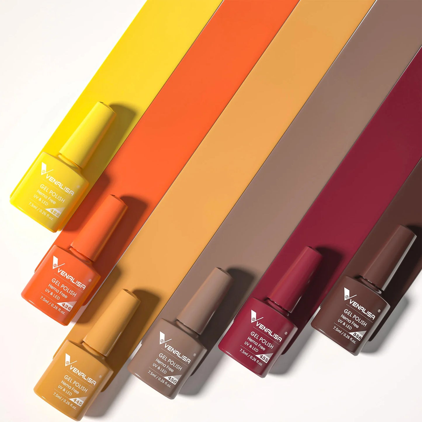 Venalisa Nail Gel Polish Fall Nails HEMA/TPO FREE Winter Christmas Color Kit Soak off UV LED Semi Permanent Nail Gel 6pcs Kit