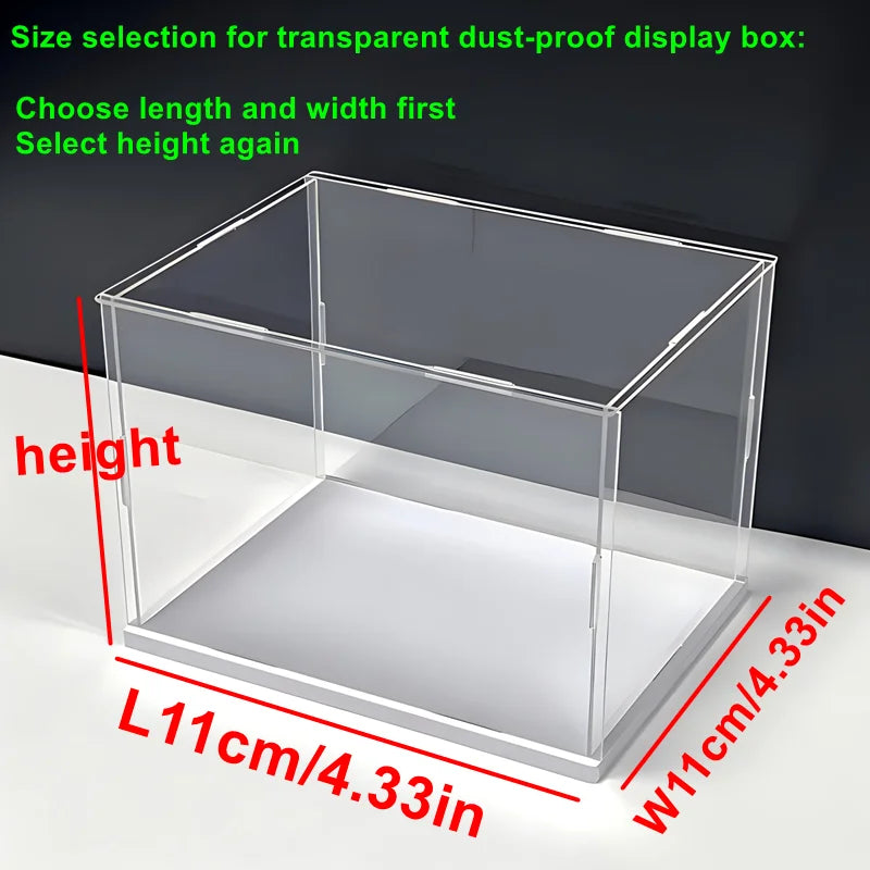 Clear Self-Assembly Acrylic Display Case