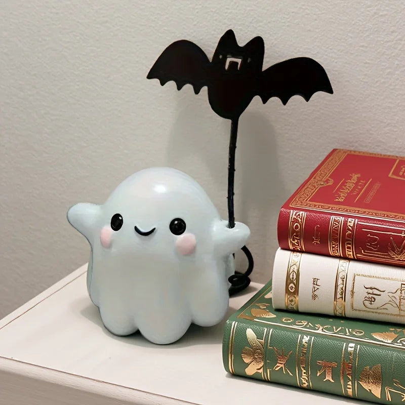 Halloween Cute Ghost Bat Desktop Figurine