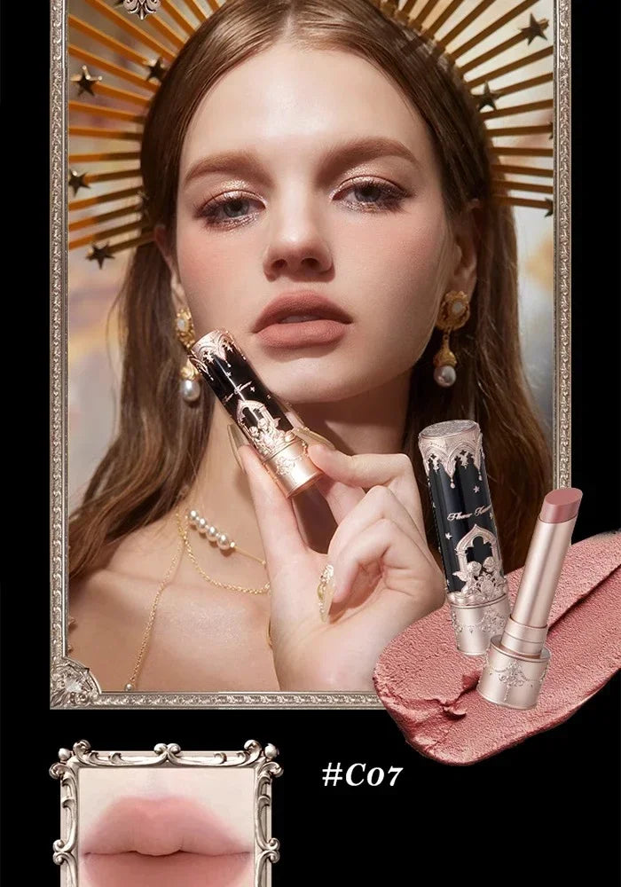 Flower Knows Little Angel Velvet Matte Lipstick Waterproof Long Lasting Soft Moisturizing Lip Gloss K Beauty Clean Girl Makeup
