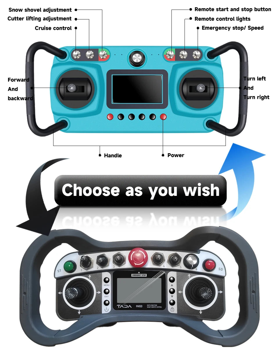 4000㎡/H High-efficiency intelligent remote control lawn mower is easy to operate and can easily cope with complex terrain