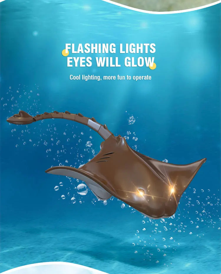 Remote Control Shark Toy Robots RC Animals Manta 2.4G Electric Sharks Children Kids Toys for Boys Swimming Pool Water Boat Ship