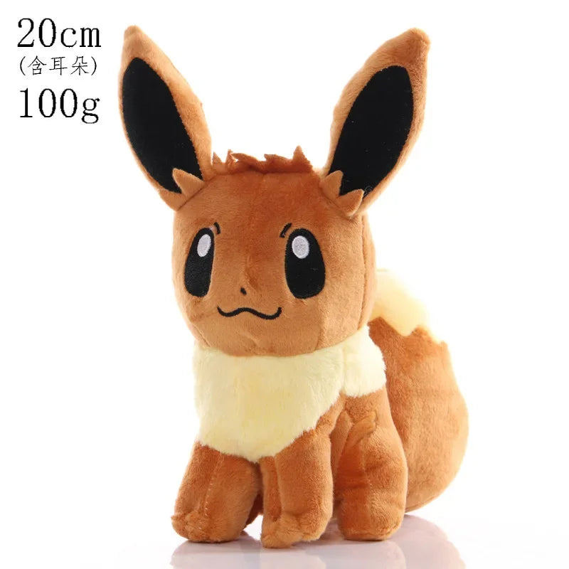 20cm Pikachu Pokemon Plush Doll Charmander Bulbasaur Squirtle Psyduck Eevee Plush Soft Stuffed Animals Peluche Plushie Toy Gifts