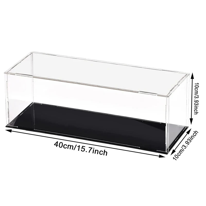 Clear Acrylic Display Case Dustproof Toy Car Trucks Vans Model Box Collection Storage Countertop Show Box