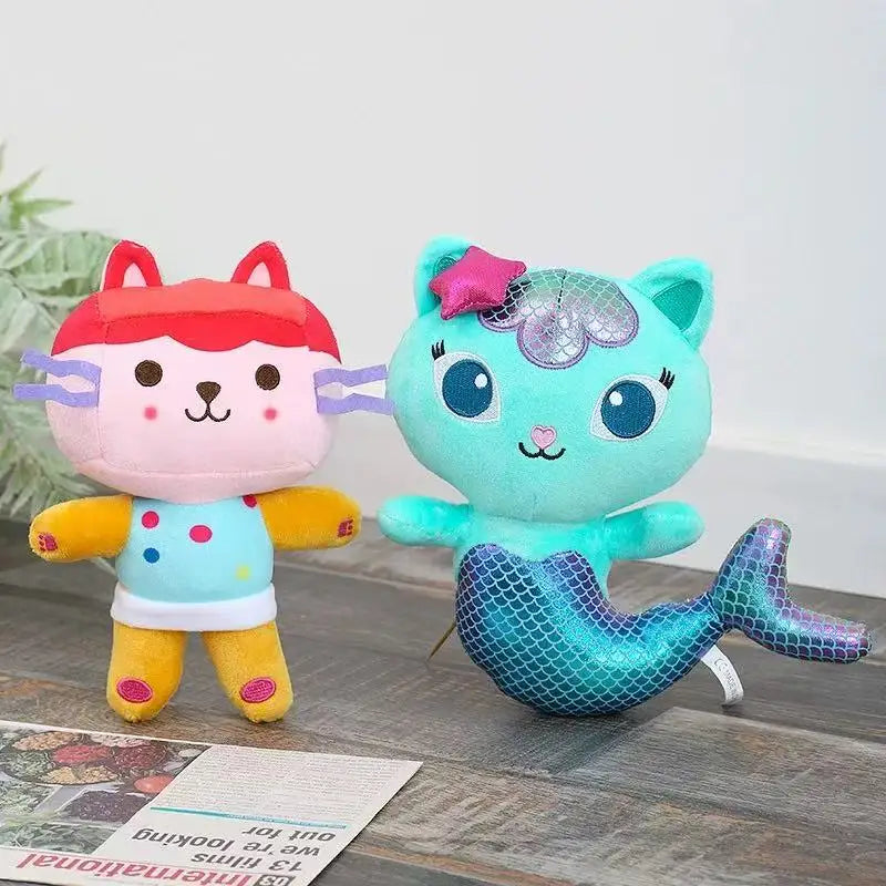 Gabby Dollhouse Plush Toy Mercat Cartoon Stuffed Animals Mermaid Car Cat Plushie Doll Kids