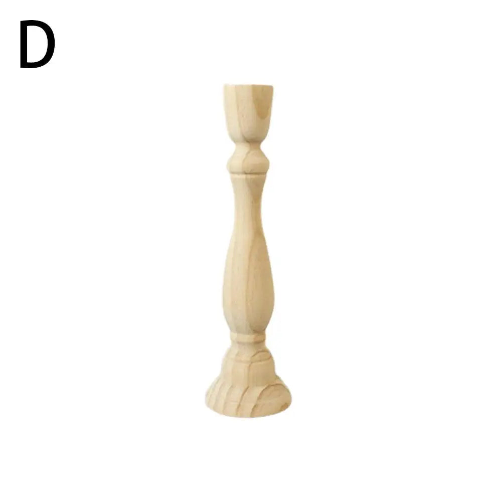 Retro Wood Classic Candlestick a
