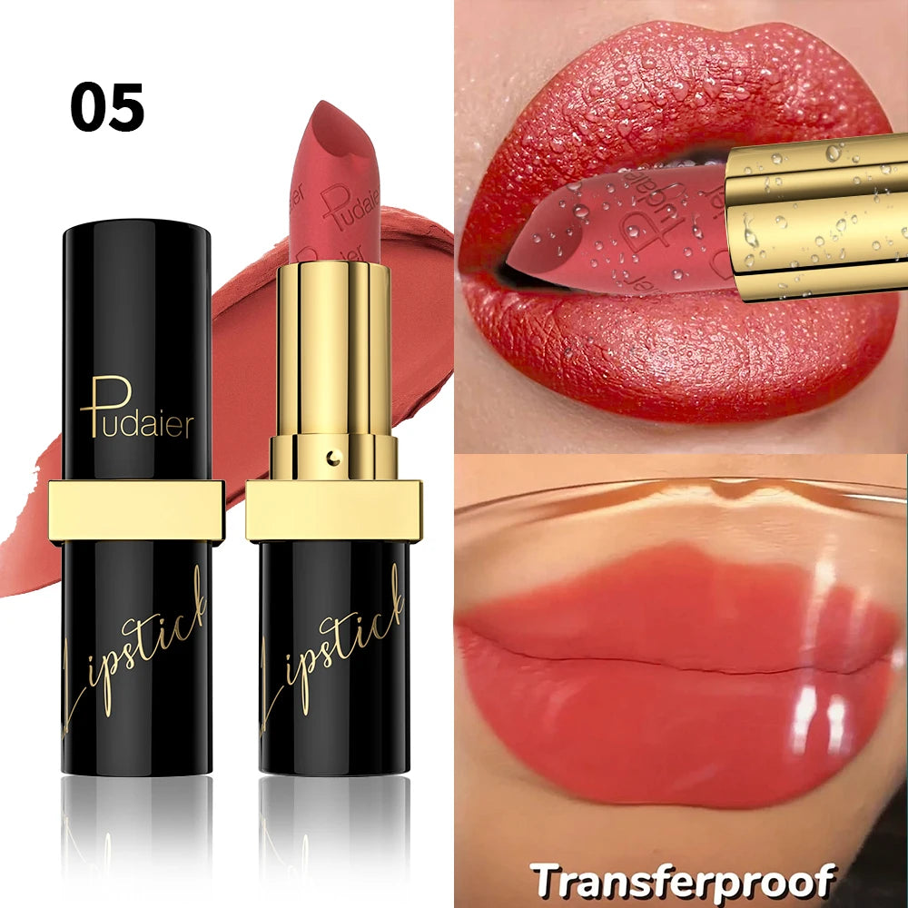 [Velvet Finish Matte Lipstick] Pudaier Long-Lasting, Waterproof Matte Lipstick - Soft Pink