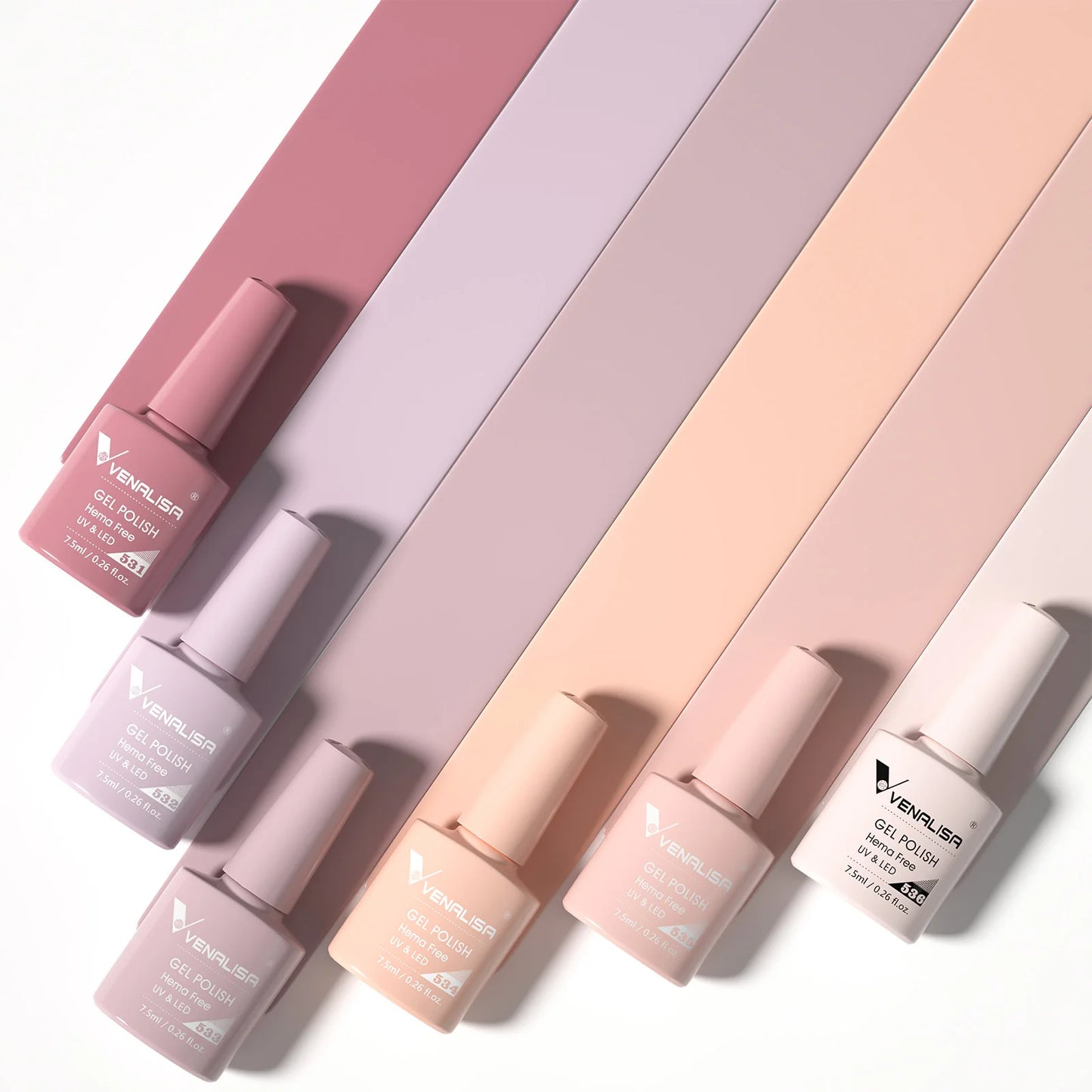 Venalisa Nail Gel Polish Fall Nails HEMA/TPO FREE Winter Christmas Color Kit Soak off UV LED Semi Permanent Nail Gel 6pcs Kit