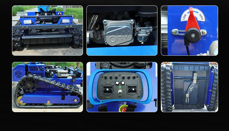 Customized 550mm Four-Stroke Self-Propelled Remote-Controlled Lawn Mower, an Outdoor Maintenance Robot Suitable for Garden Lawns
