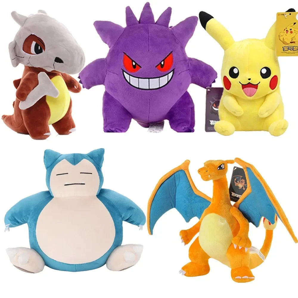 20cm Pikachu Pokemon Plush Doll Charmander Bulbasaur Squirtle Psyduck Eevee Plush Soft Stuffed Animals Peluche Plushie Toy Gifts