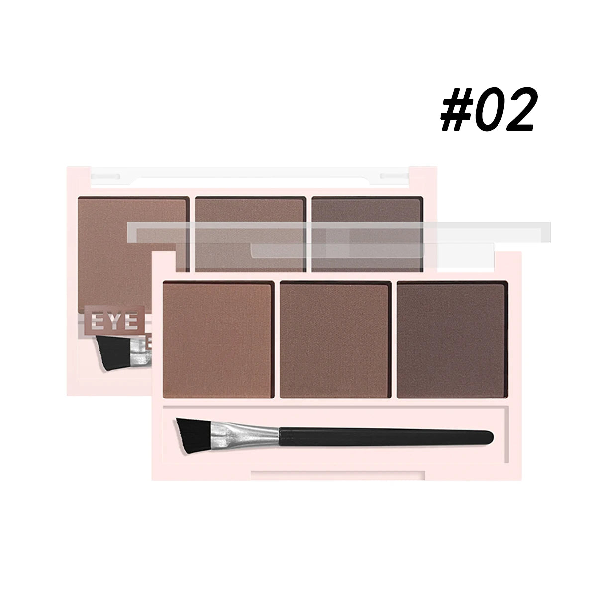 3-Color Brow Powder Set with Brush - Long-lasting, color-resistant, versatile contour makeup set for natural, three-dimensional