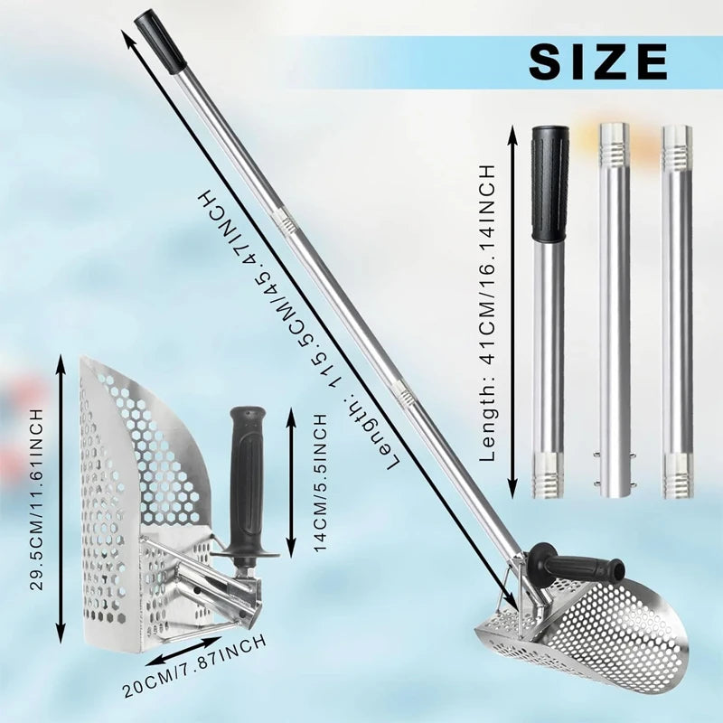 Hot Sell Sand Scoop for Metal Detecting Metal Detector Beach Finds Scoop Equipment Garden Gadgets Utensils Supplies Sand Scoop