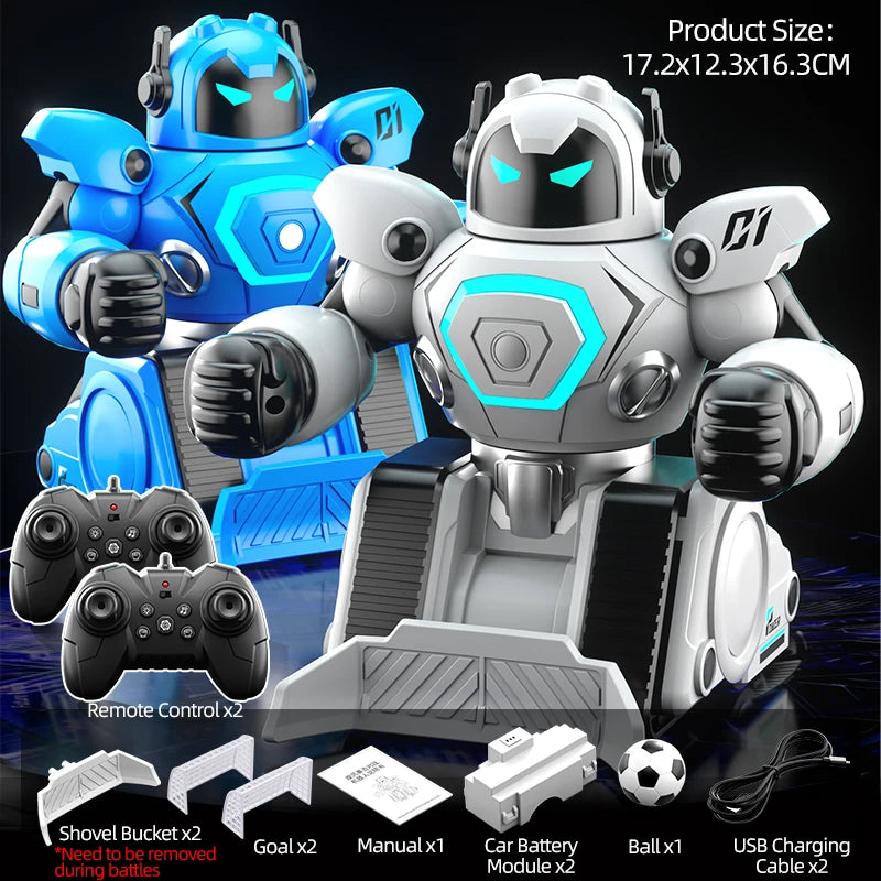 JJRC R30 RC Robot 2Pcs for Battle Football Remote Control Robot Parent-child Interactive RC Battle Robot Toy Gift for Kids