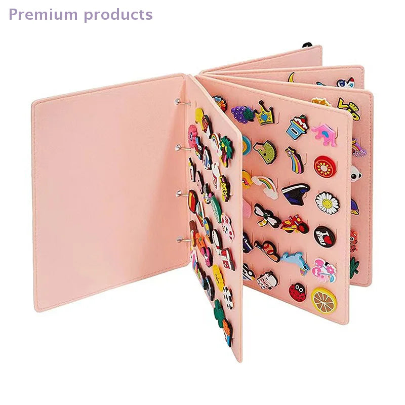 Practical Felt Pin Display Book Storage Case - Pin Organizer Bag Protective Cover Brooch Earring Storage Holder for Collectors