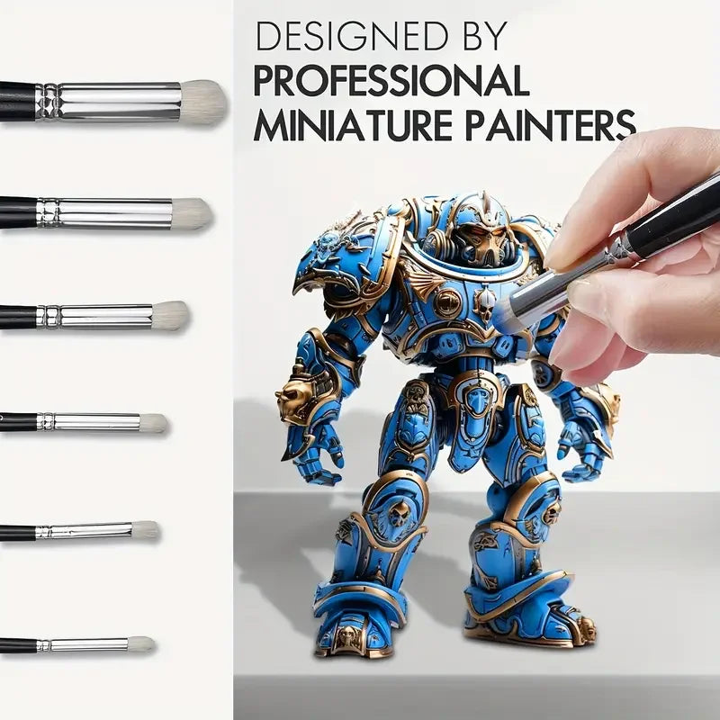 Professional Miniature Paint Brush Set For Warhammer 40K, Dnd, Citadel & Scale Models