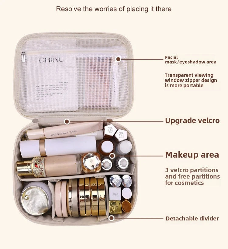 Women Cosmetic Bag Large Capacity Makeup Organizer Travel Toiletry Case Portable Storage Pouch Beauty Accessories Bag for Women