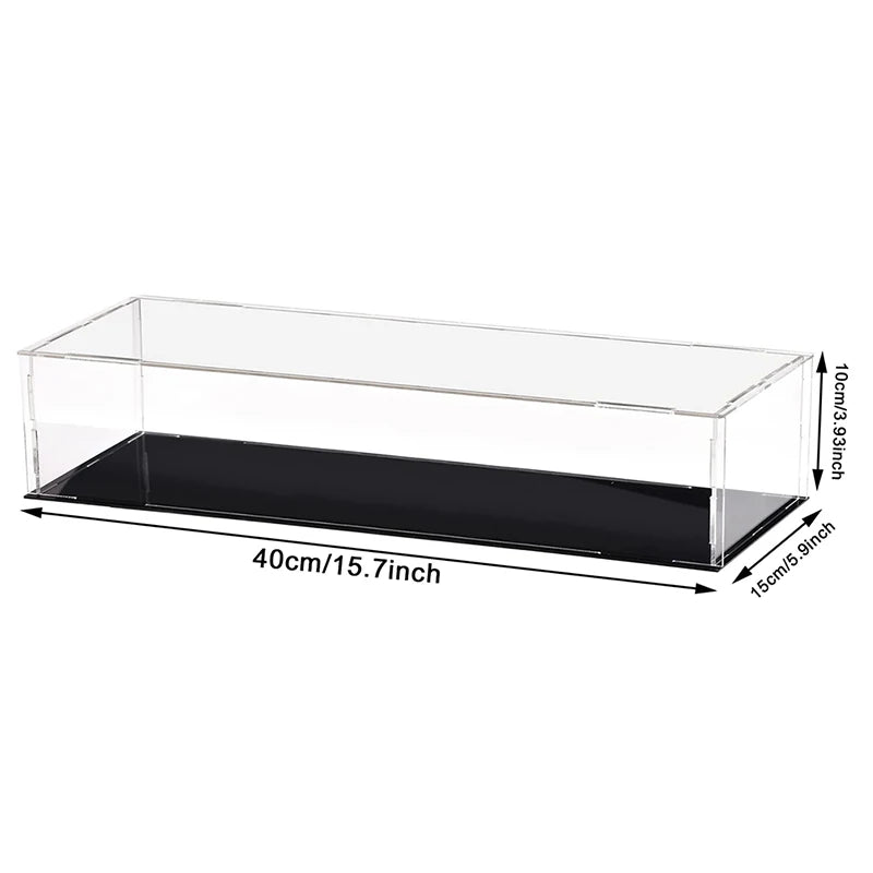 Clear Acrylic Display Case Dustproof Toy Car Trucks Vans Model Box Collection Storage Countertop Show Box