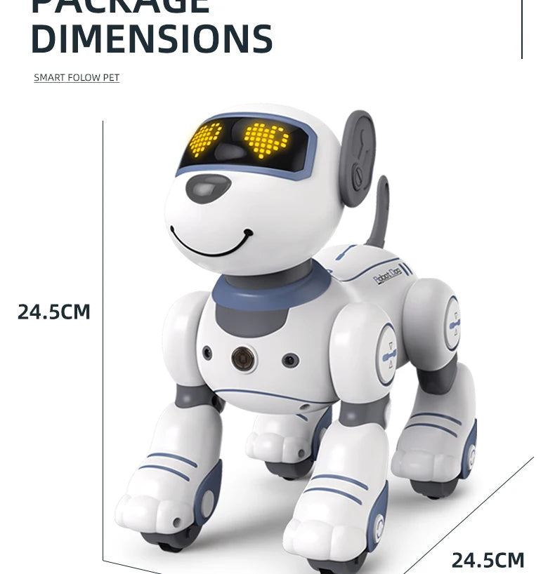 Intelligent Remote Control Robot Dog Electronic Stunt Voice Command Programmable Touch-sense Music Song Children's Toys for Boys