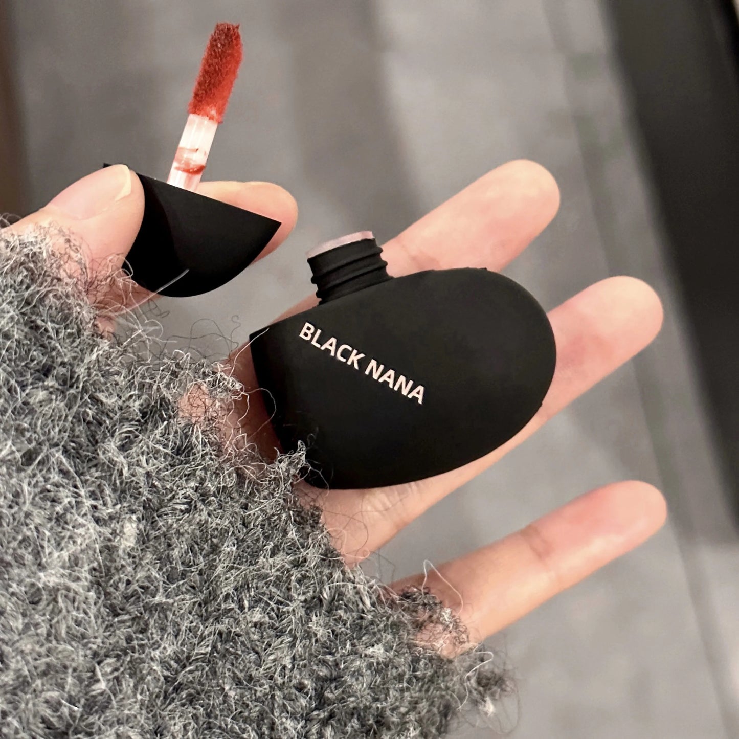 Black Silver Heart Lipstick Velvet Matte Lip Mud Clay Lip Gloss Liquid Lip Tint Cream Pigment Long Lasting Silky Lips Cosmetics