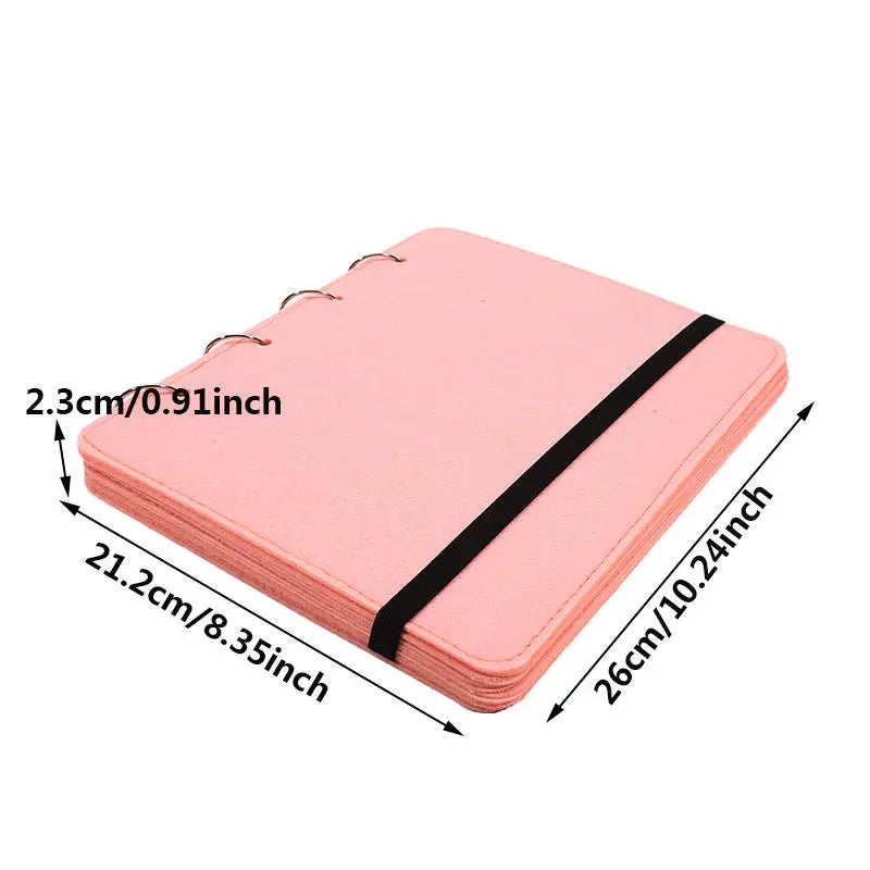 Pin Display Book Storage Pin Storage Case Practical Felt Pin Organizer Bag Protective Cover Brooch Earring Storage Holder Page