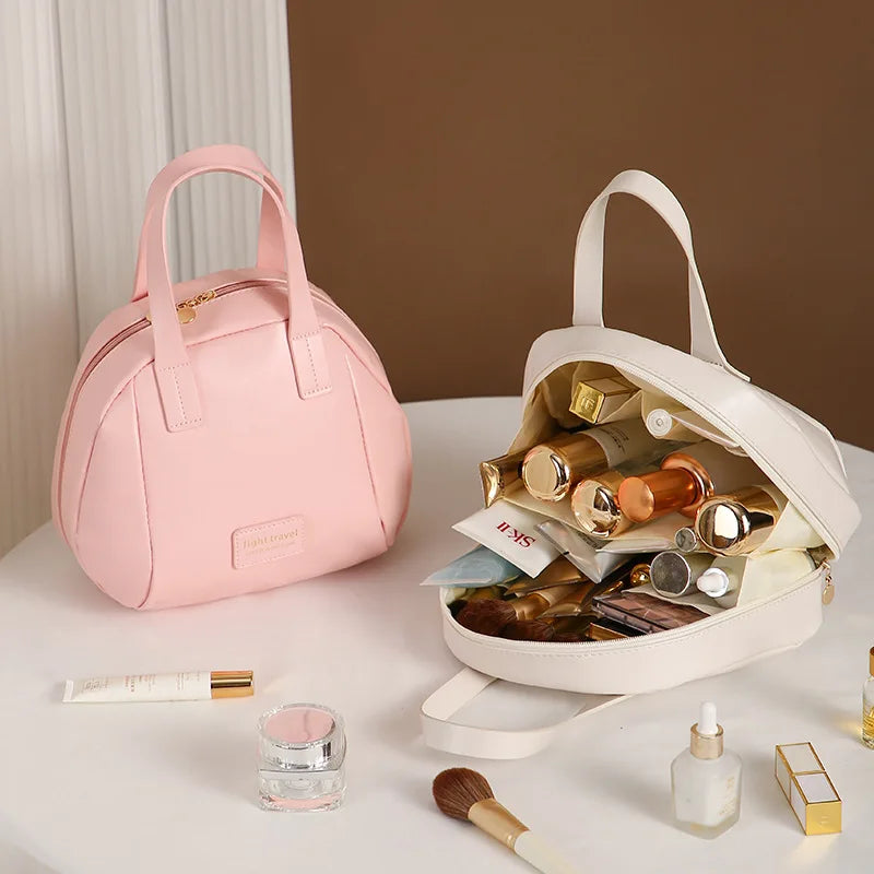 Makeup bag for Women Portable For Business Trips Toiletries Organizing Bags PU Cosmetic Beauty Bag