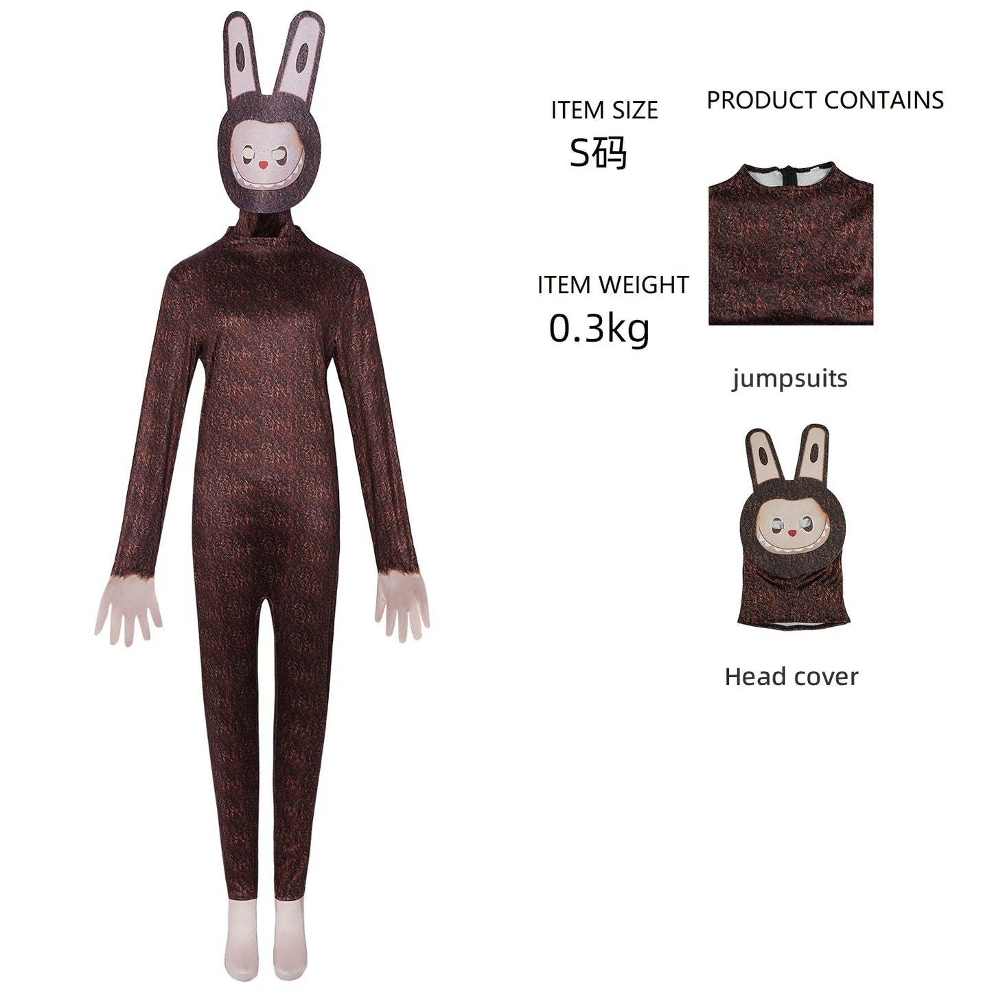 NEW Labubu cos costume Halloween Labbu adult children's one-piece cosplay anime stage performance costume