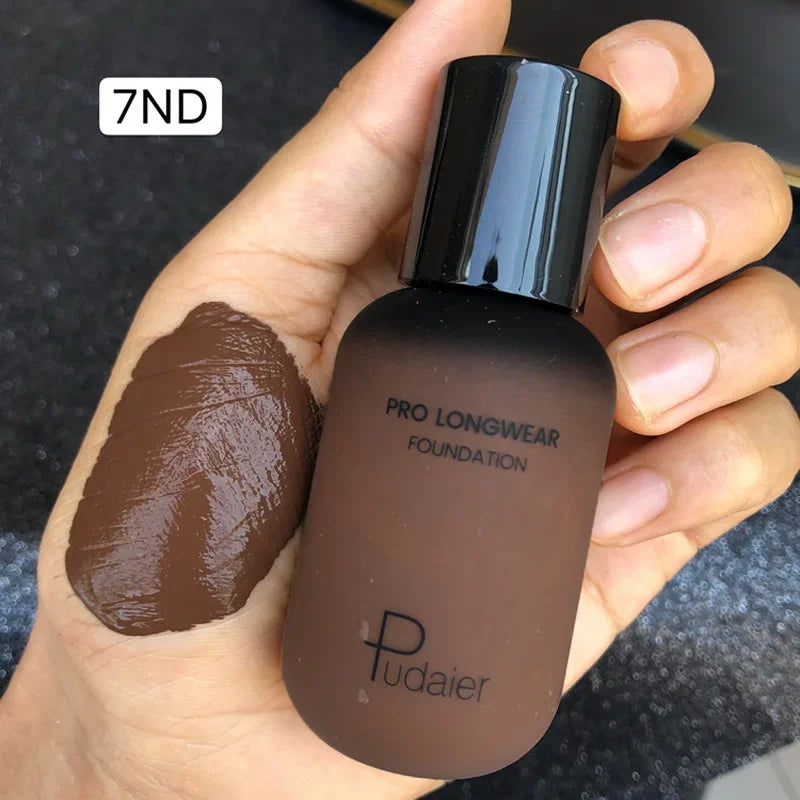 40ML Face Liquid Foundation Full Concealer Makeup Waterproof Base Brighten Whitening Cover Dark Circle Matte Foundation Cosmetic