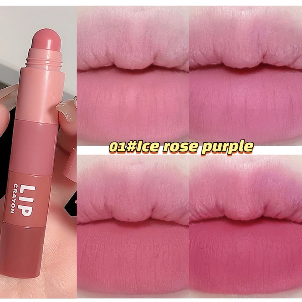 4 In 1 Nude Matte Lipstick Pencil Kit Velvet Sexy Red Lip Tint Non-stick Cup Multicolour Lipstick Pen Makeup Lips Cosmetic Set
