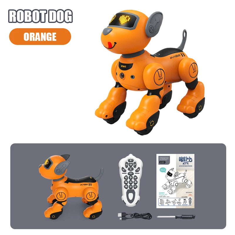 Intelligent Remote Control Robot Dog Electronic Stunt Voice Command Programmable Touch-sense Music Song Children's Toys for Boys