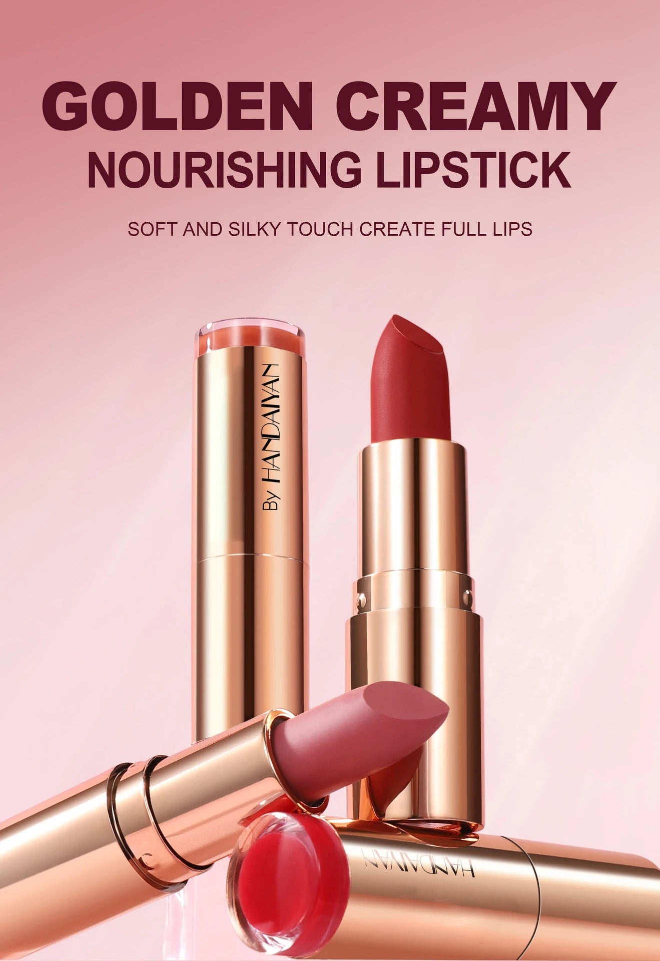 8-Colors Matte Lipstick Sexy Red Waterproof Lip Stick Long Lasting Smudge-free Classic Highly Pigmented Velvet Lip Tint Makeup