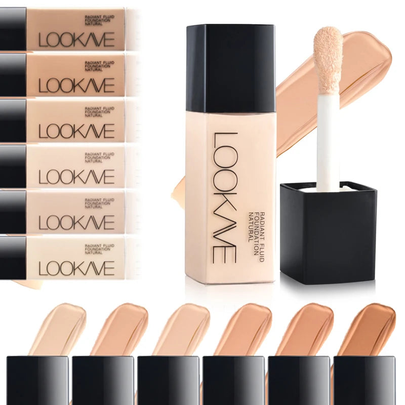 Full Cover Matte Foundation Lasting Moisturizing Brighten Concealer Liquid Foundation Waterproof CC Cream Base Makeup Cosmetics