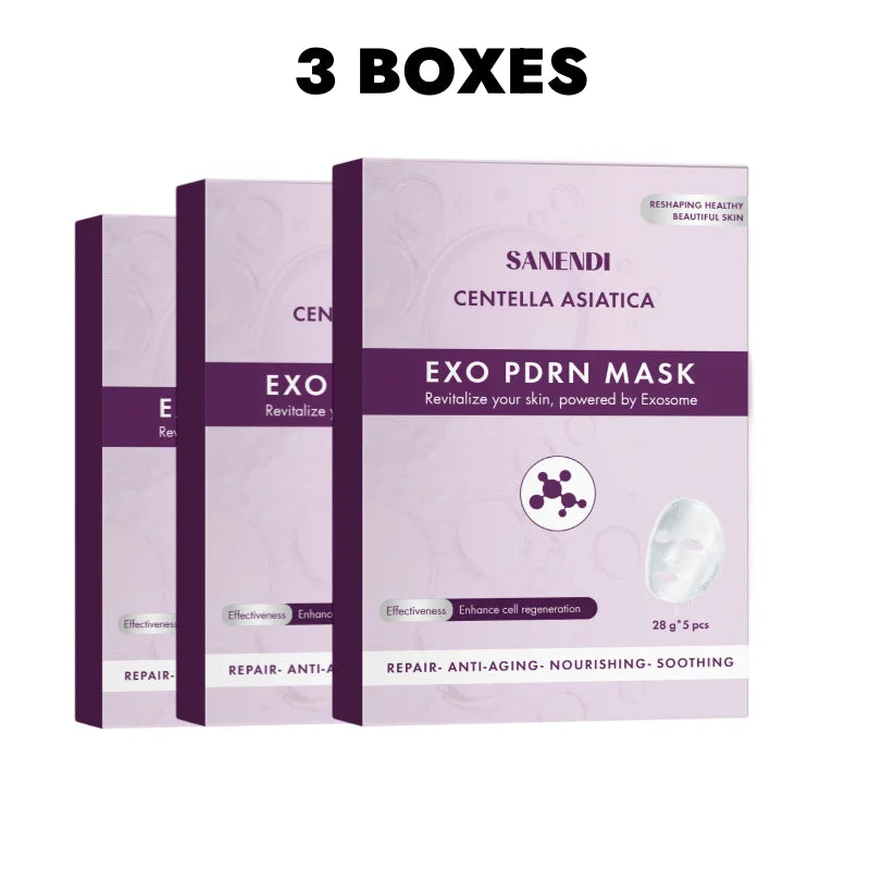 Newest PDRN ExoBio Collagen Face Masks Sheet Centella Asiatica Skincare Hydrating Elasticity Anti-aging Repair Pore Minimizing