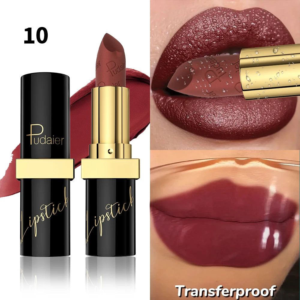 [Velvet Finish Matte Lipstick] Pudaier Long-Lasting, Waterproof Matte Lipstick - Soft Pink