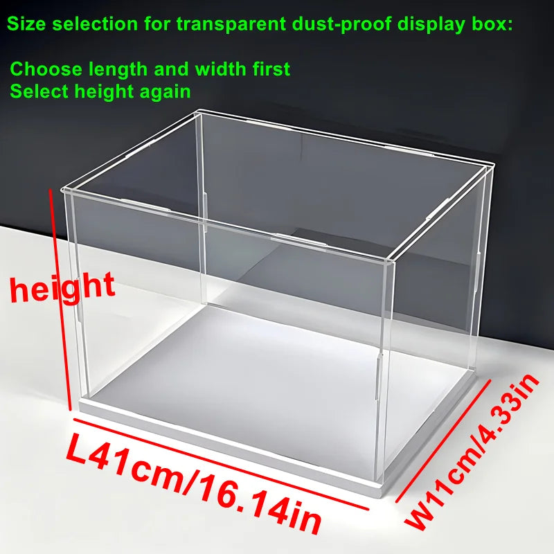 Clear Self-Assembly Acrylic Display Case