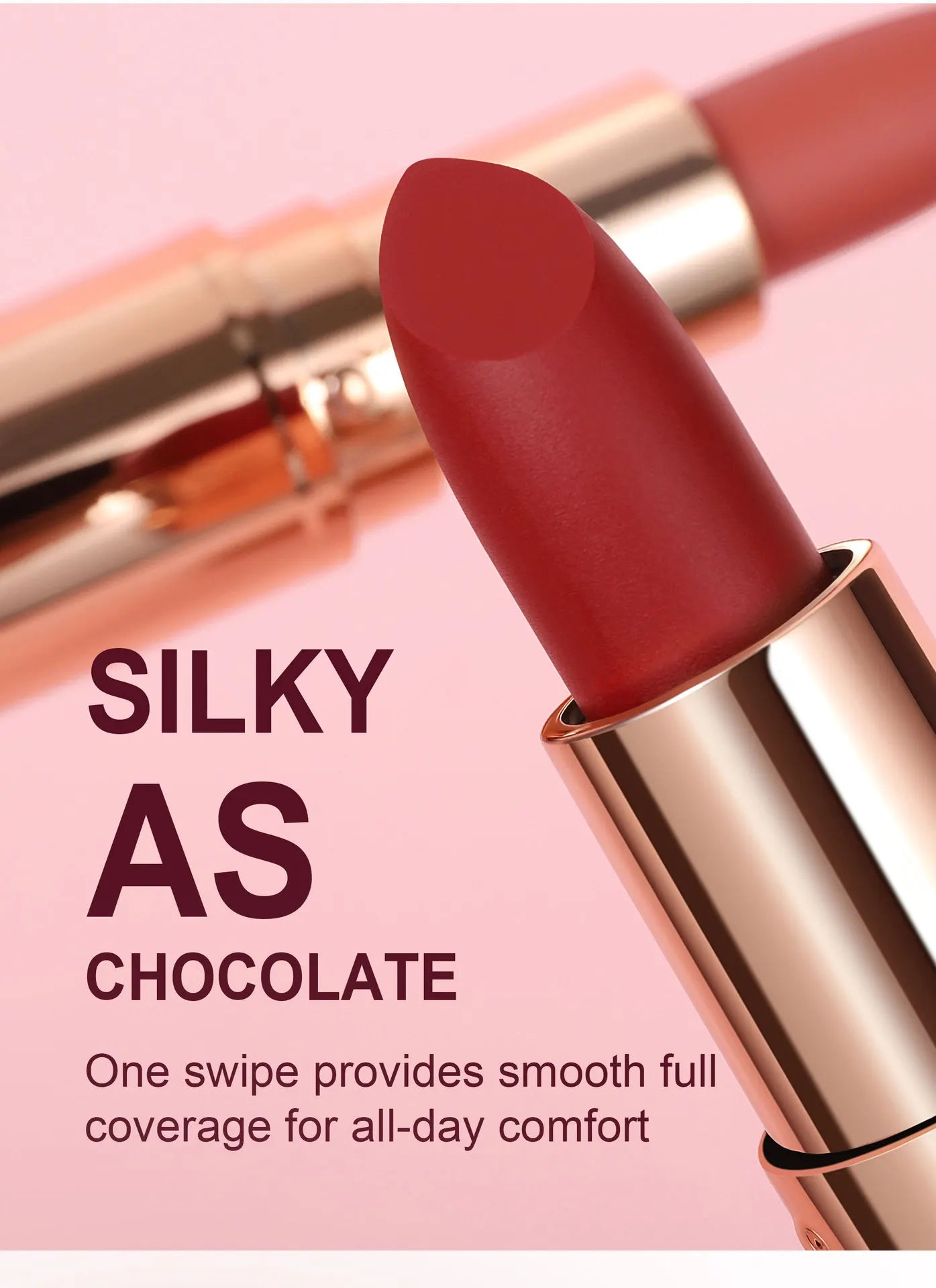 8-Colors Matte Lipstick Sexy Red Waterproof Lip Stick Long Lasting Smudge-free Classic Highly Pigmented Velvet Lip Tint Makeup