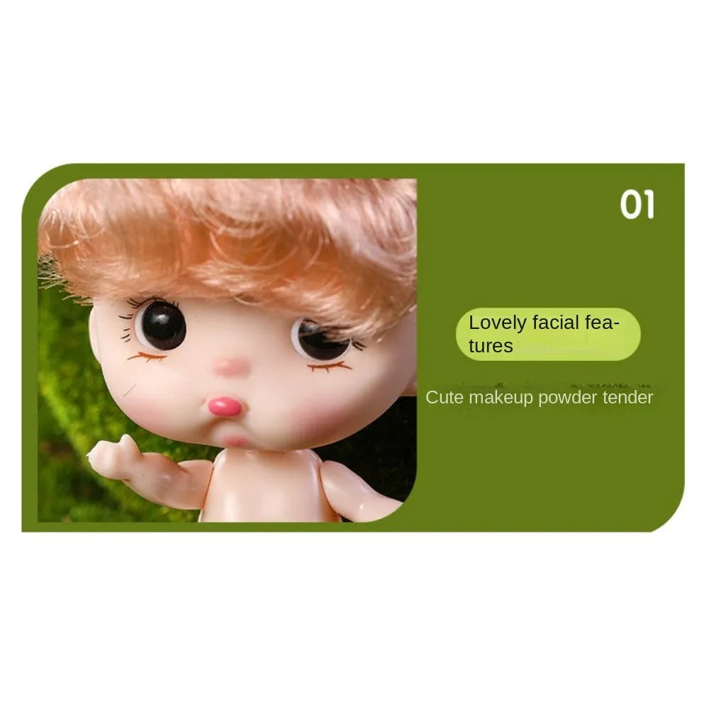 Cute Smile Baby Series Rebirth Doll Cute 8 Inch Mini Doll Animal Pattern Clothes Children's Toy Toy Figurine Birthday Gift