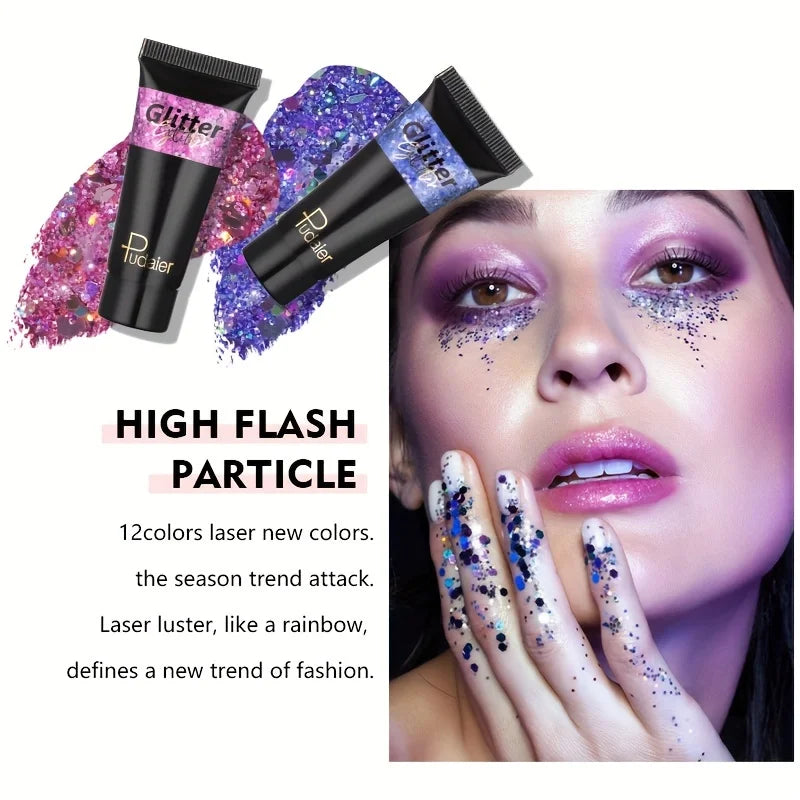 Liquid Body Glitter Sequins, Mermaid Face Glitter Makeup Sequins, Hair Glitters Eyeshadow Body Shimmer For Party Festival