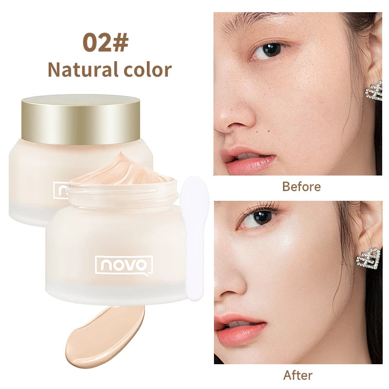 Moisturizing Matte Foundation & BB Cream,Full Coverage Concealer,Long Lasting,Oil Control,Waterproof,Non-Clumpy, Evens Skin Tone
