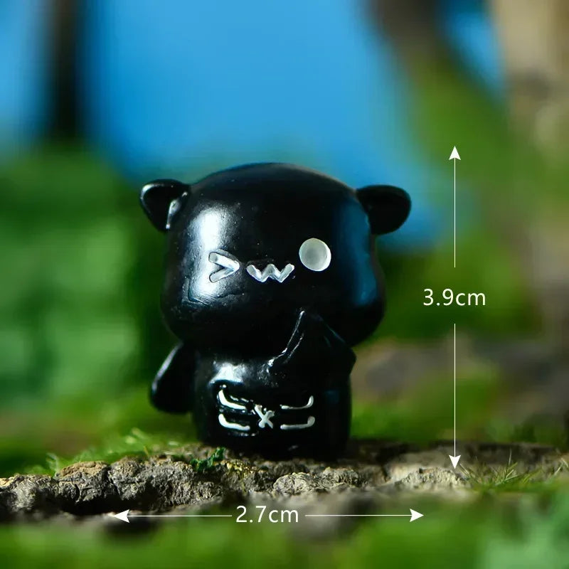 Mini Halloween Figurines Miniature Cute Halloween Ghost Pumpkin Fairy Miniatures Figurines Home Decoration DIY Resin Craft