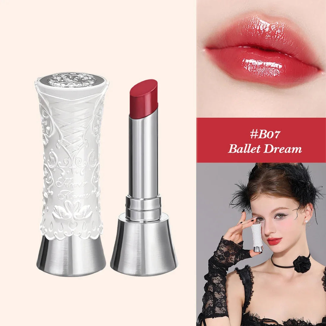 Flower Knows Little Angel Velvet Matte Lipstick Waterproof Long Lasting Soft Moisturizing Lip Gloss K Beauty Clean Girl Makeup