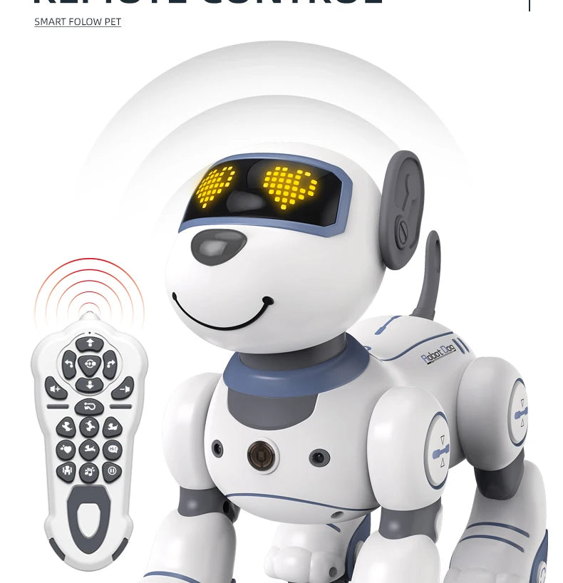 Intelligent Remote Control Robot Dog Electronic Stunt Voice Command Programmable Touch-sense Music Song Children's Toys for Boys