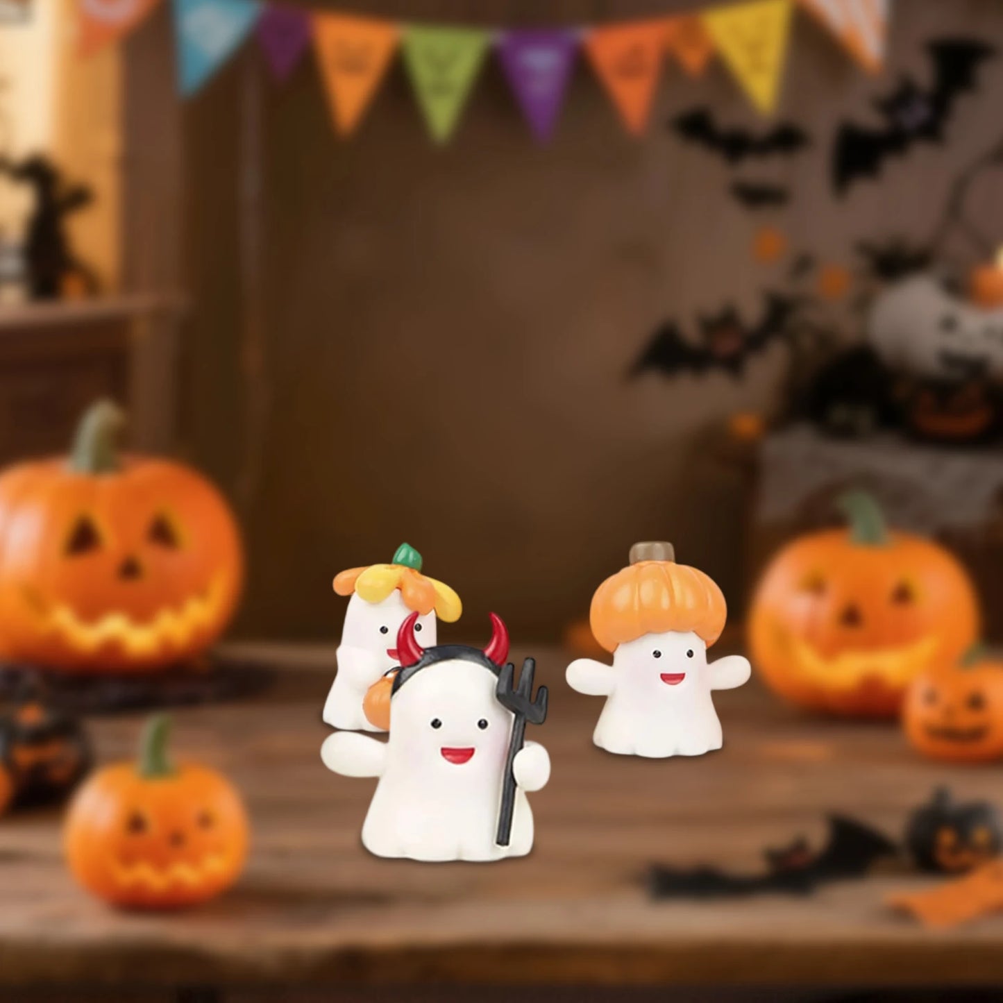 8PCS Halloween Miniature Figurines