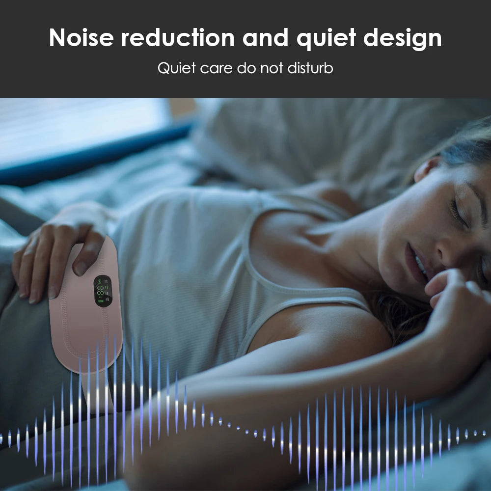 NEW Electric Period Cramp Massager Vibrating Pad Belt for Menstrual Colic Relief Pain Waist Abdominal Palace Belt