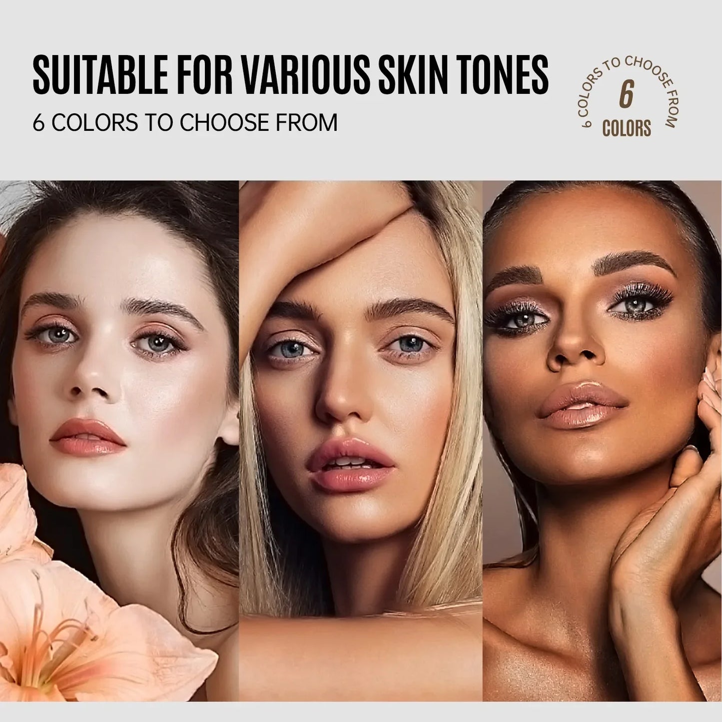 Breathable Matte Foundation Natural Nude Wheat Long Lasting Moisturizing Sweat-proof Liquid Concealer BB Cream for Women Makeup