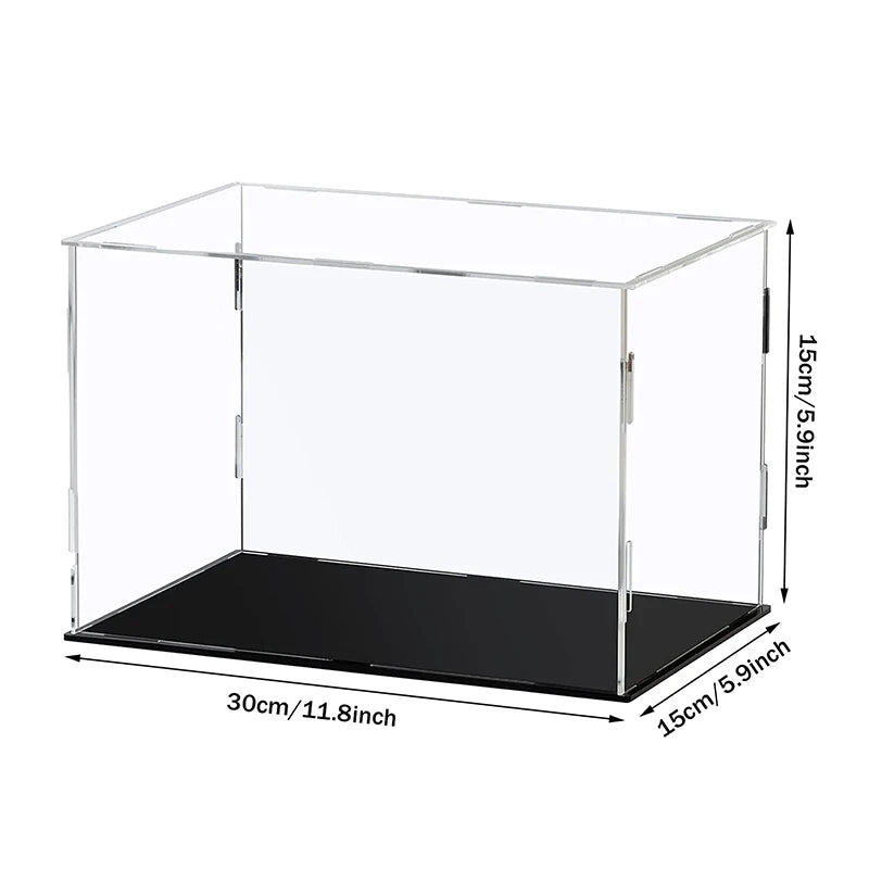 Clear Acrylic Display Case Dustproof Toy Car Trucks Vans Model Box Collection Storage Countertop Show Box
