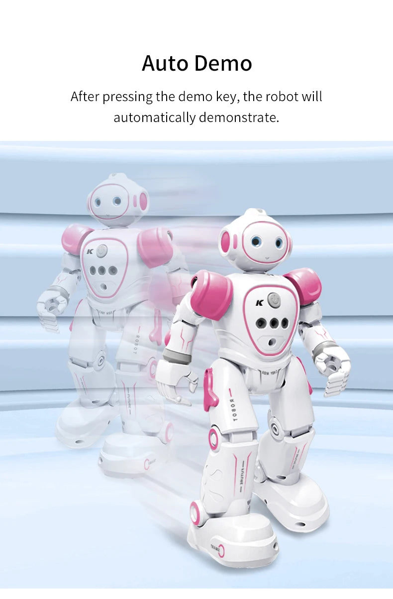 Robot Rc Emo Samrt Intelligent 2.4G Infrared Sensor Wireless Dance Music Robo Remote Control Programming Robot Toys for Girls