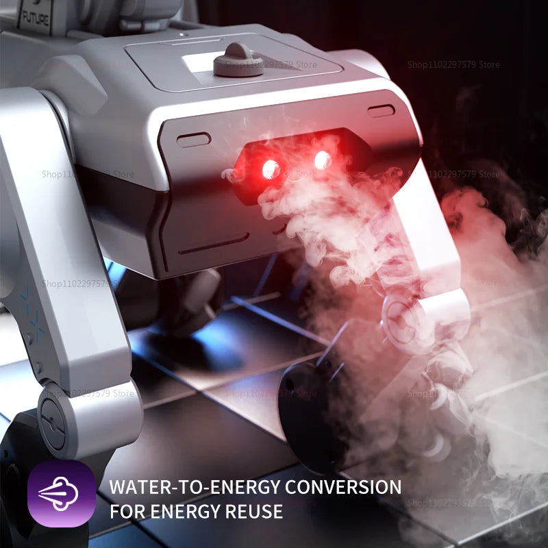 2025 New 2.4G Remote Control Robot Dog with Singing Dancing Follow Mode 360° Rotating launching Cannon Puppy Toys Gifts For Kid